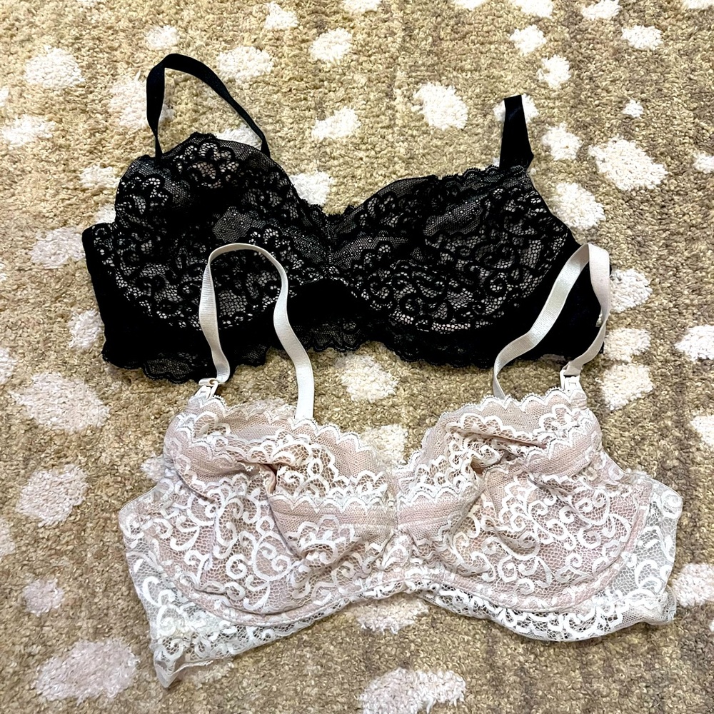 Pair of The Dairy Fairy Ayla Nursing and Pumping Bra